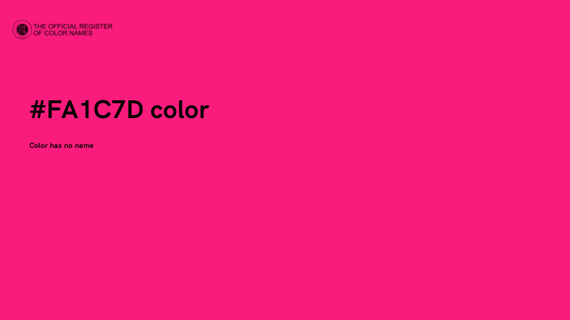 #FA1C7D color image