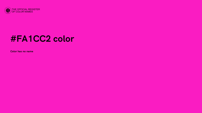 #FA1CC2 color image