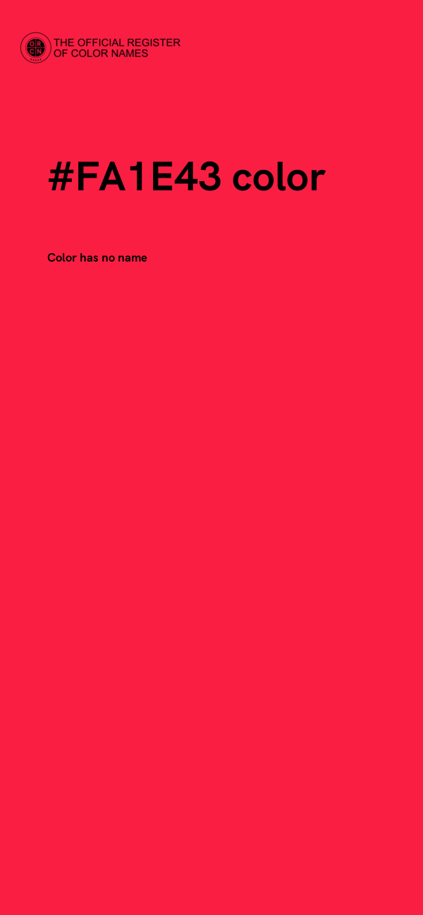 #FA1E43 color image