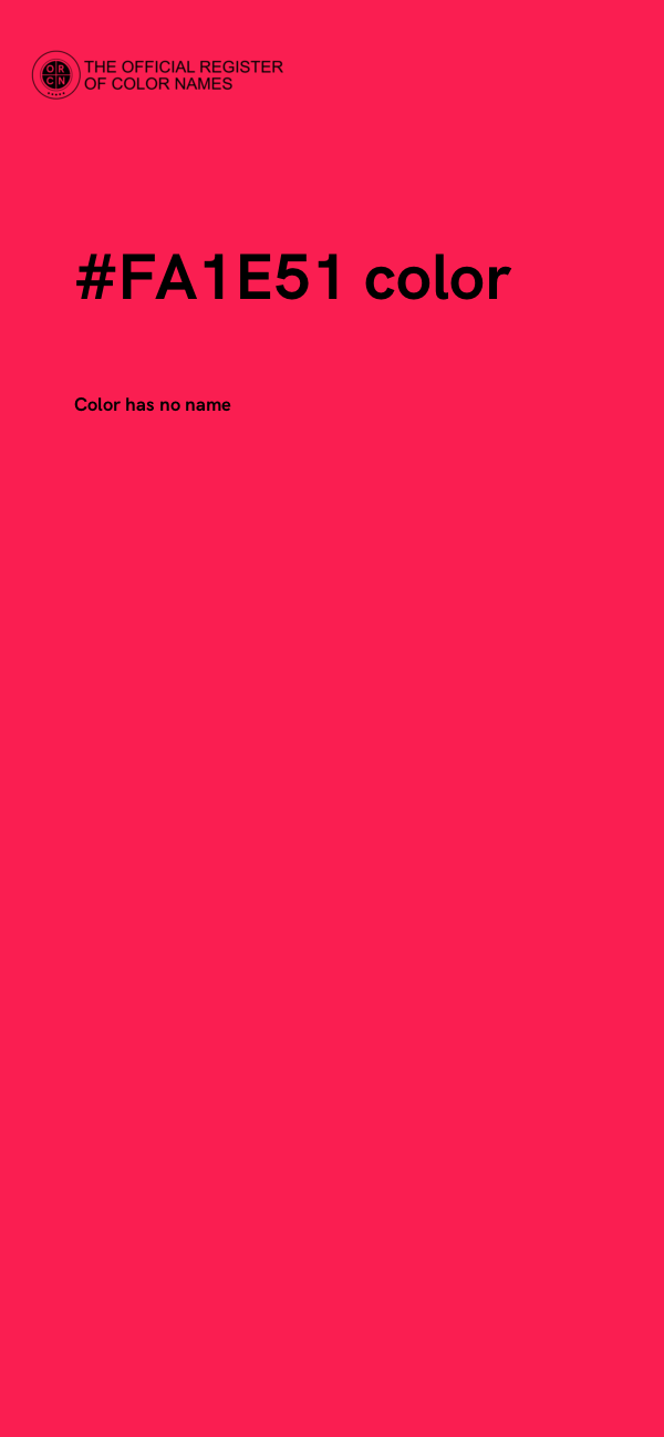 #FA1E51 color image