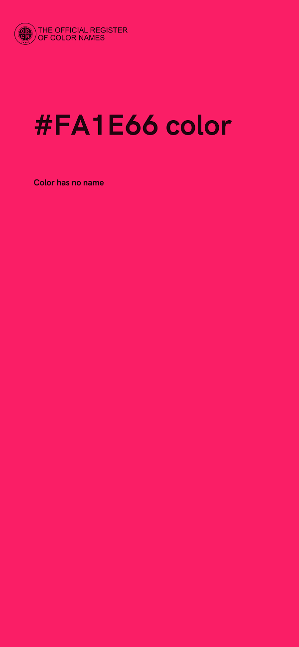 #FA1E66 color image