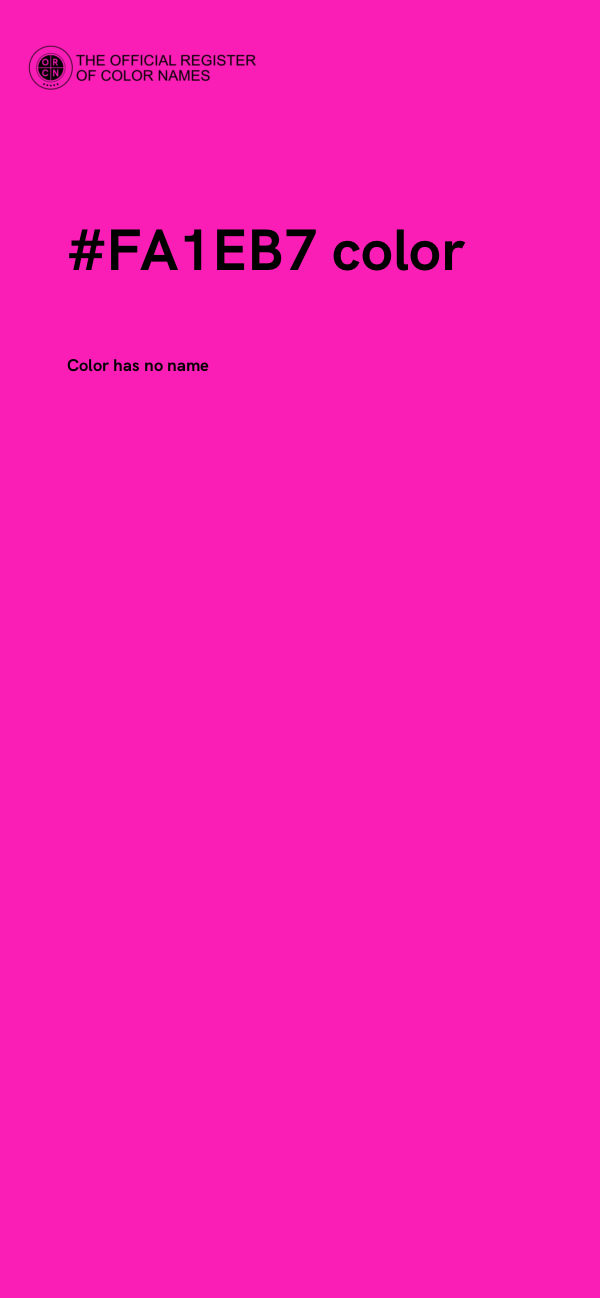 #FA1EB7 color image