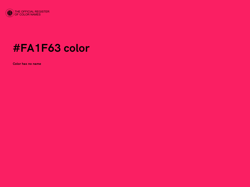 #FA1F63 color image