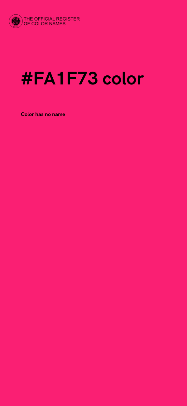 #FA1F73 color image