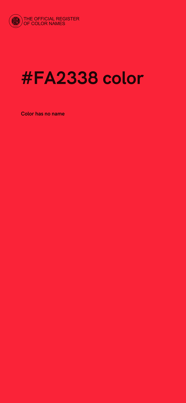#FA2338 color image