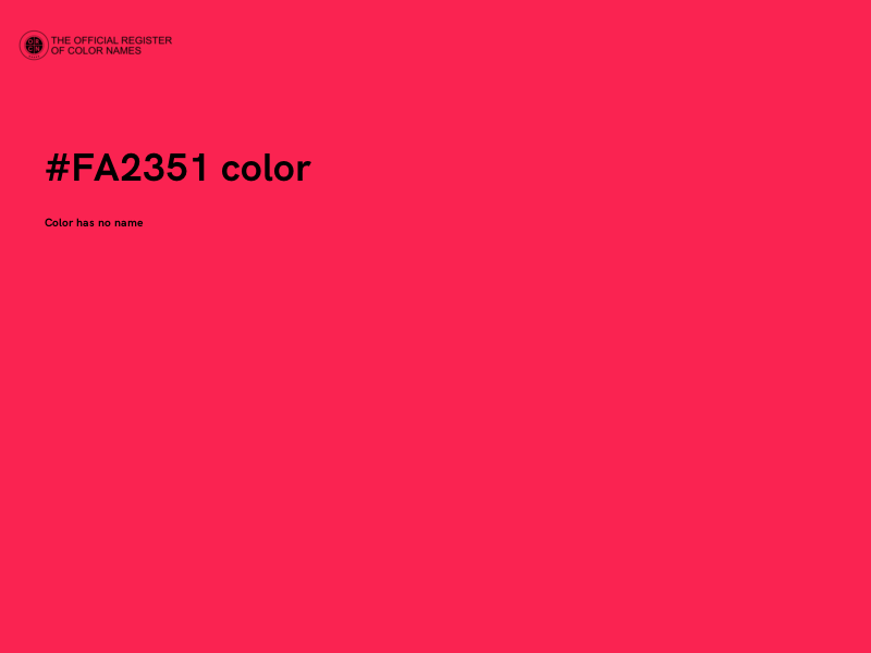 #FA2351 color image