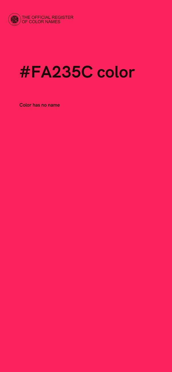 #FA235C color image