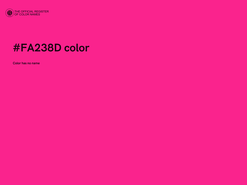 #FA238D color image