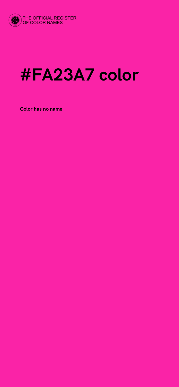 #FA23A7 color image