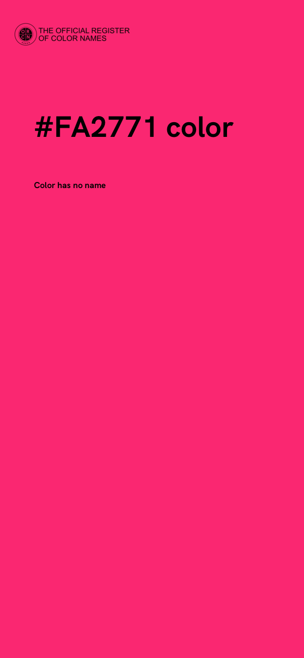 #FA2771 color image