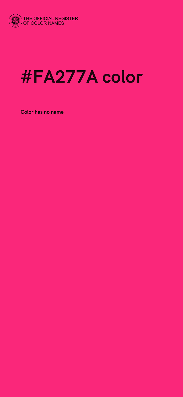 #FA277A color image