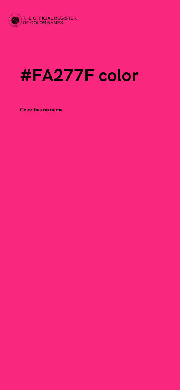 #FA277F color image