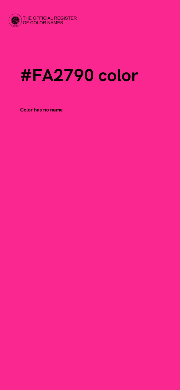 #FA2790 color image