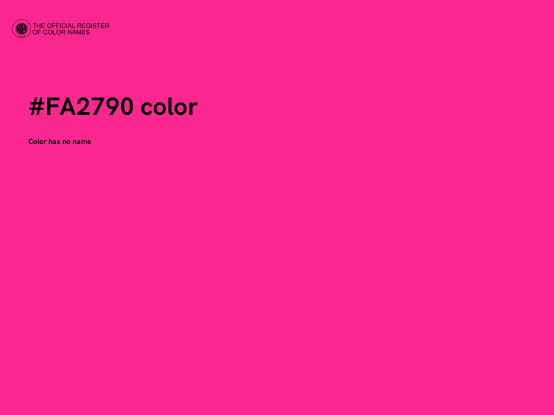 #FA2790 color image