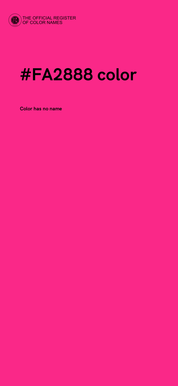#FA2888 color image