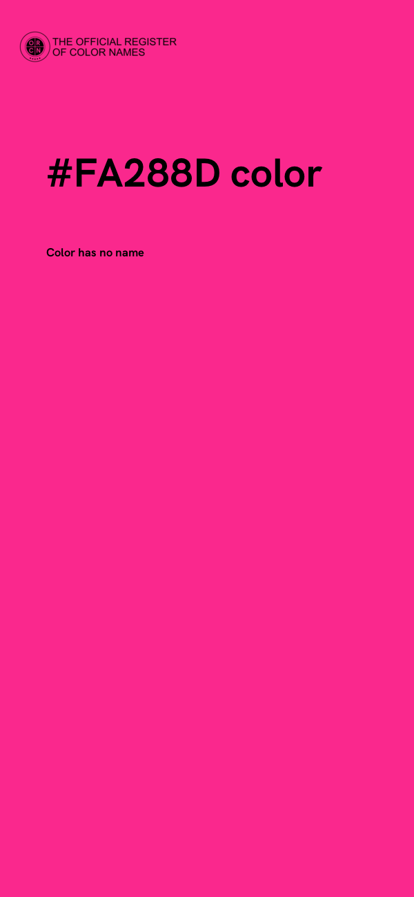 #FA288D color image
