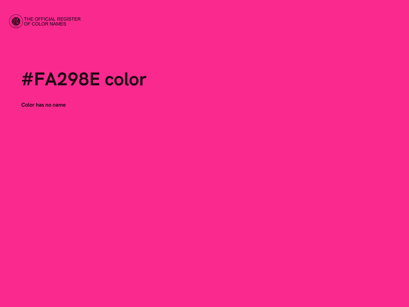 #FA298E color image