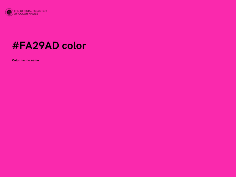 #FA29AD color image