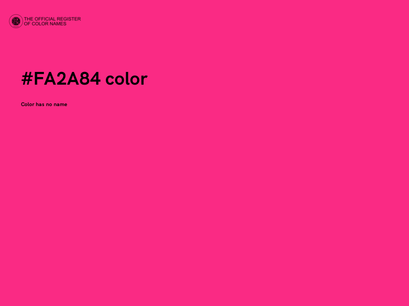 #FA2A84 color image