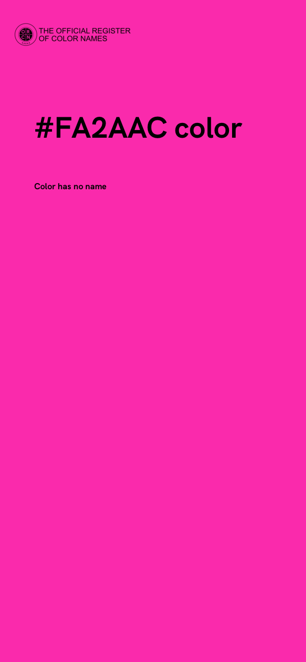 #FA2AAC color image