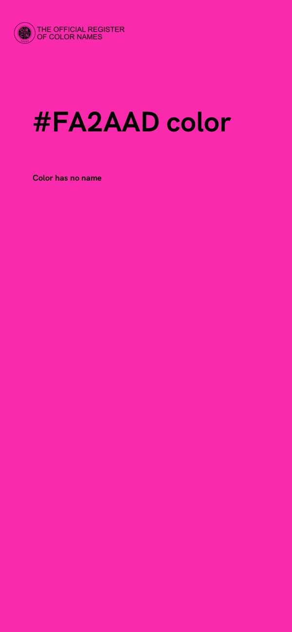 #FA2AAD color image