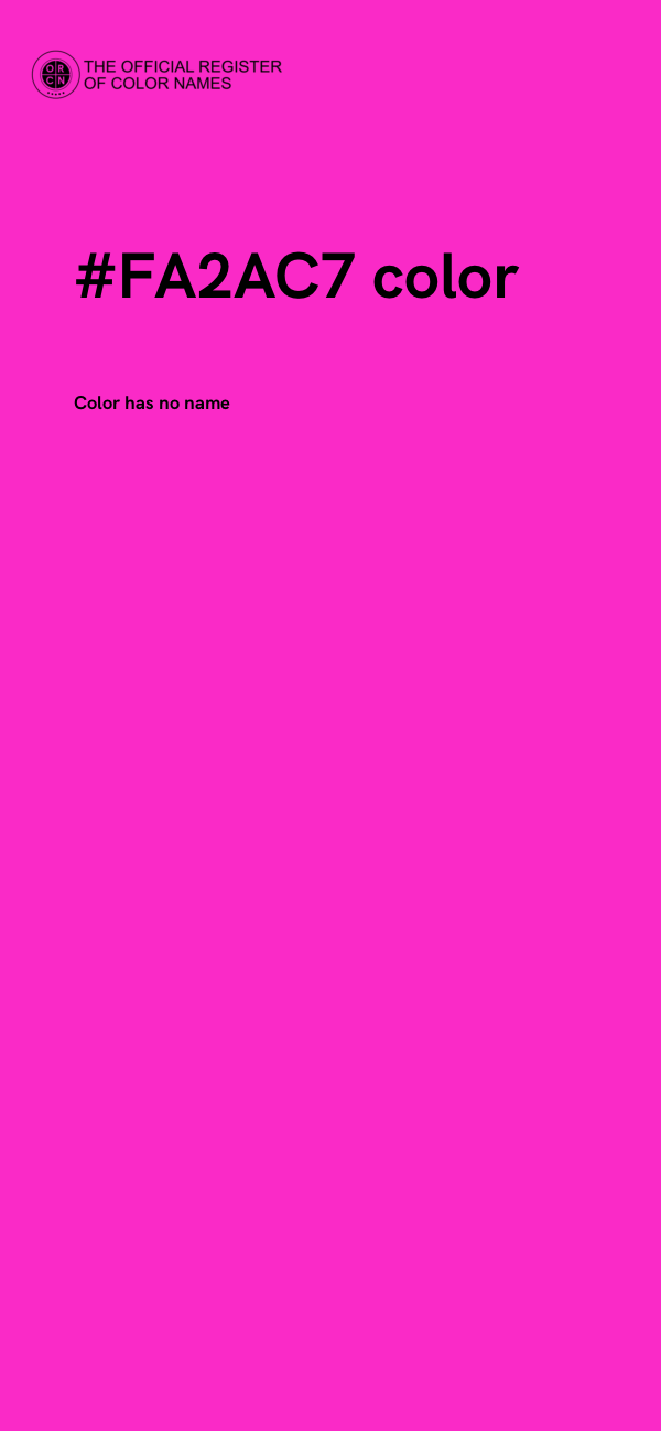 #FA2AC7 color image