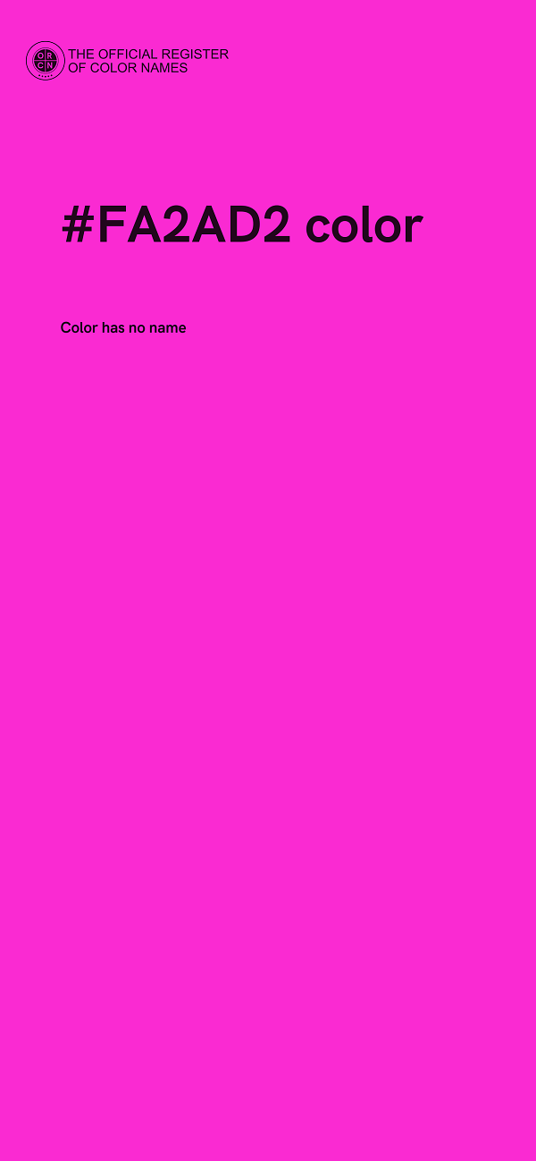 #FA2AD2 color image