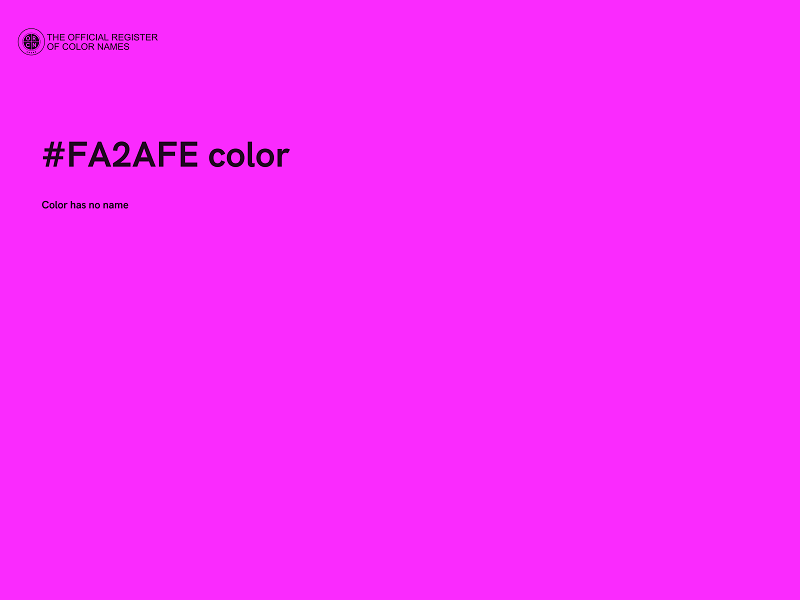 #FA2AFE color image