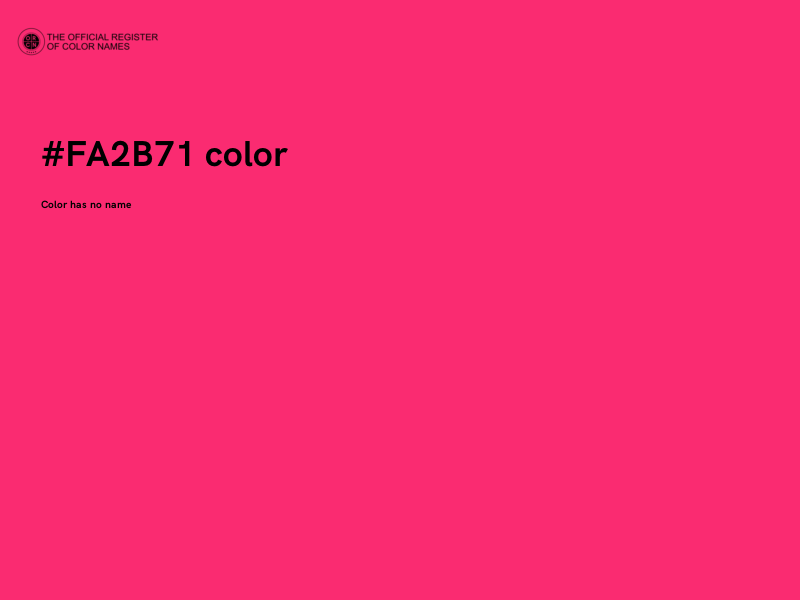#FA2B71 color image
