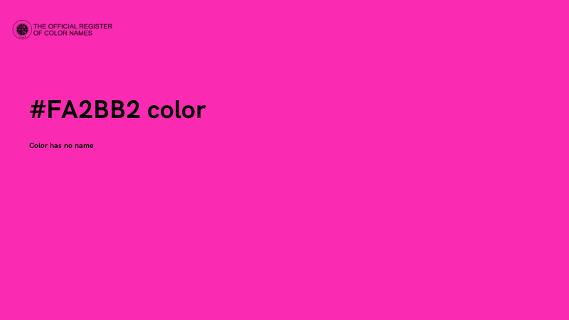 #FA2BB2 color image