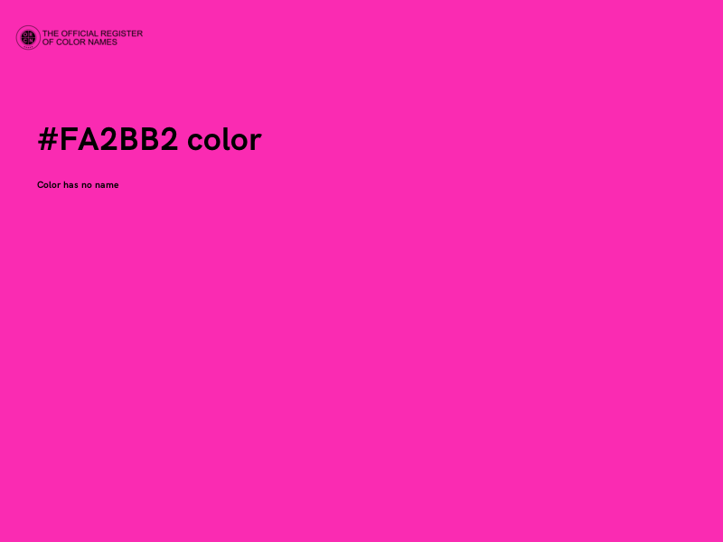 #FA2BB2 color image