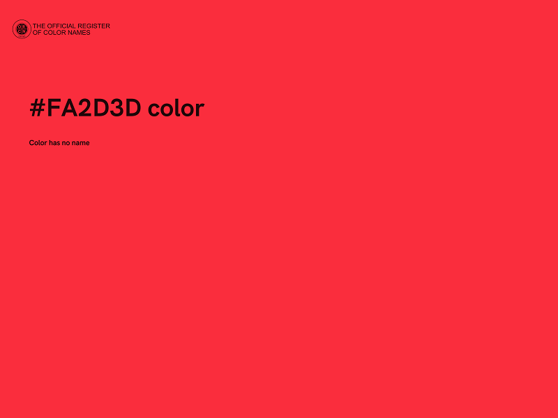 #FA2D3D color image