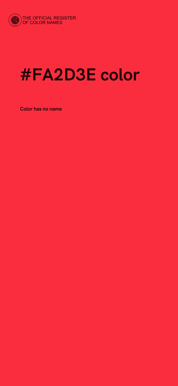 #FA2D3E color image