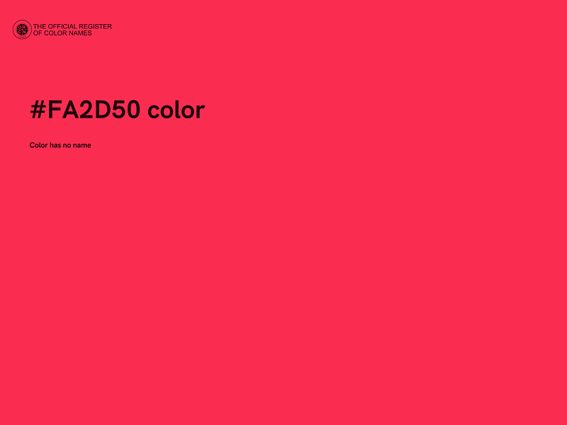 #FA2D50 color image