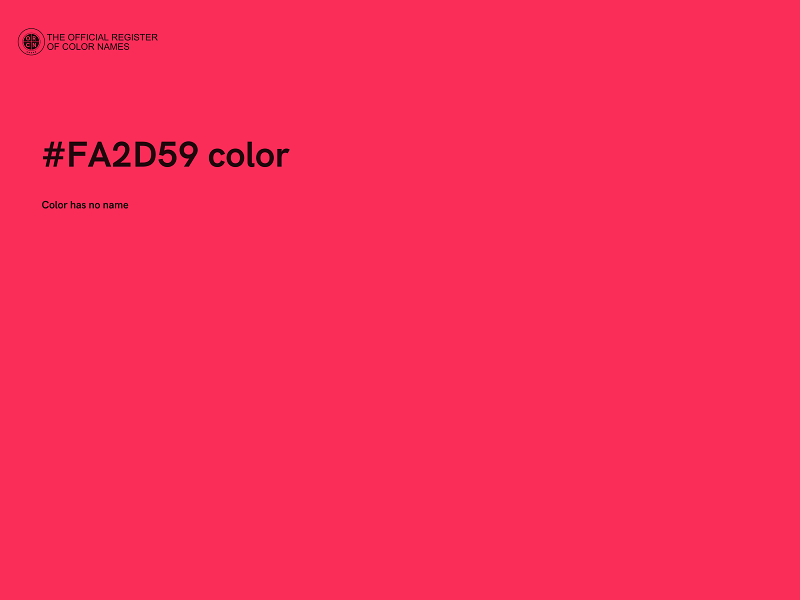 #FA2D59 color image