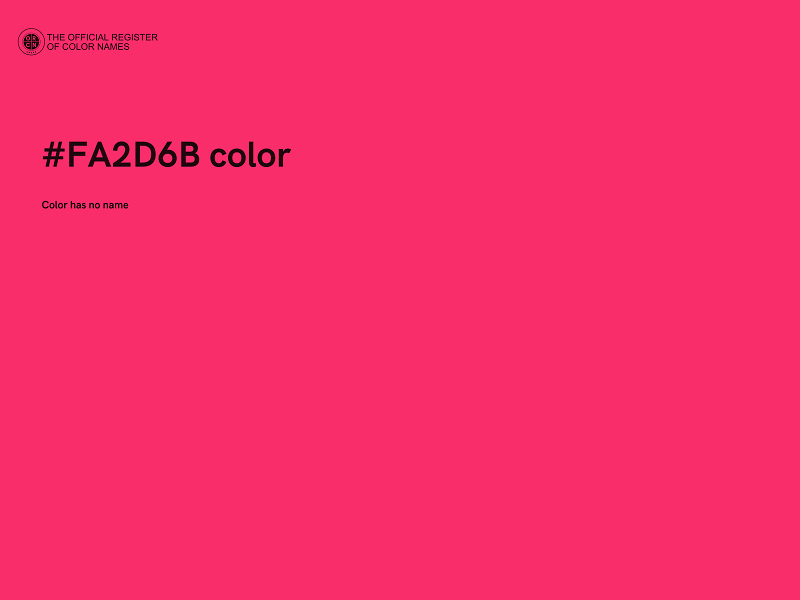 #FA2D6B color image