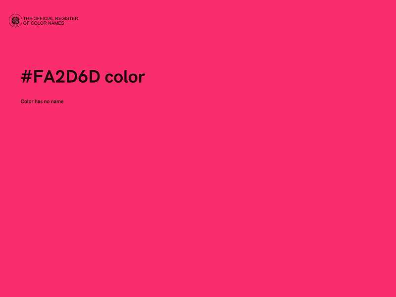 #FA2D6D color image