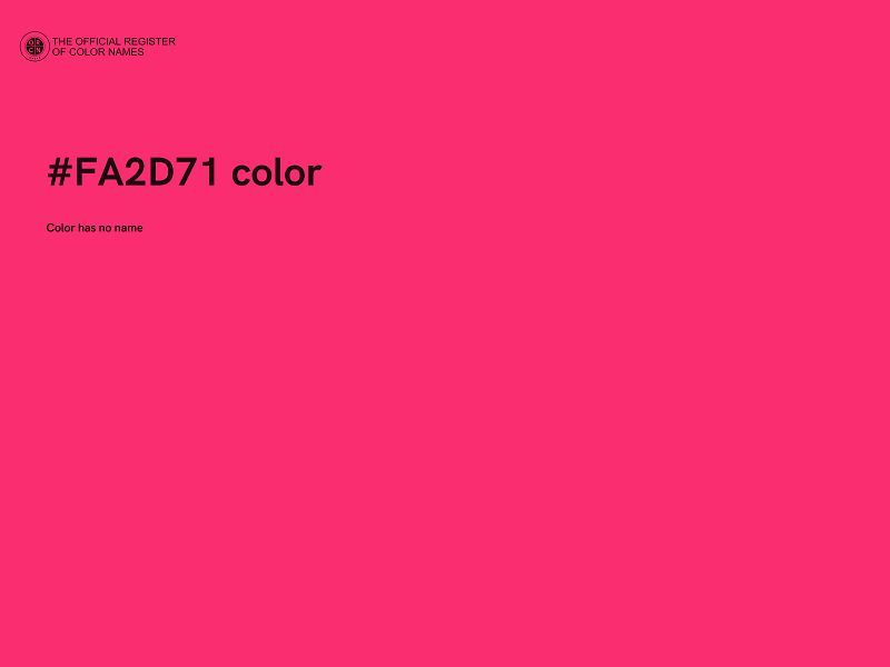 #FA2D71 color image