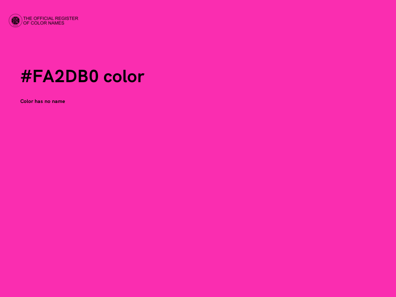 #FA2DB0 color image