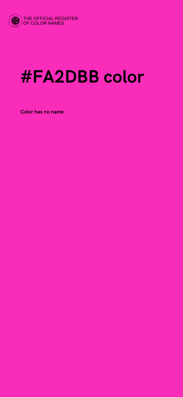 #FA2DBB color image