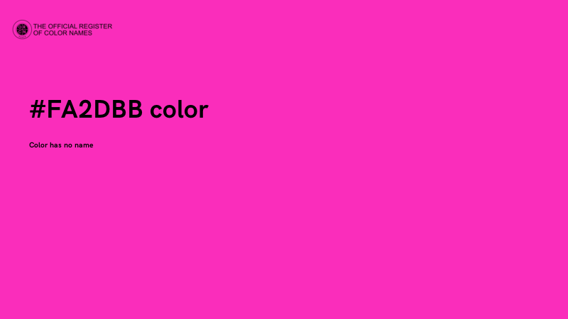 #FA2DBB color image