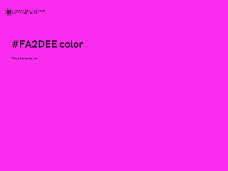 #FA2DEE color image