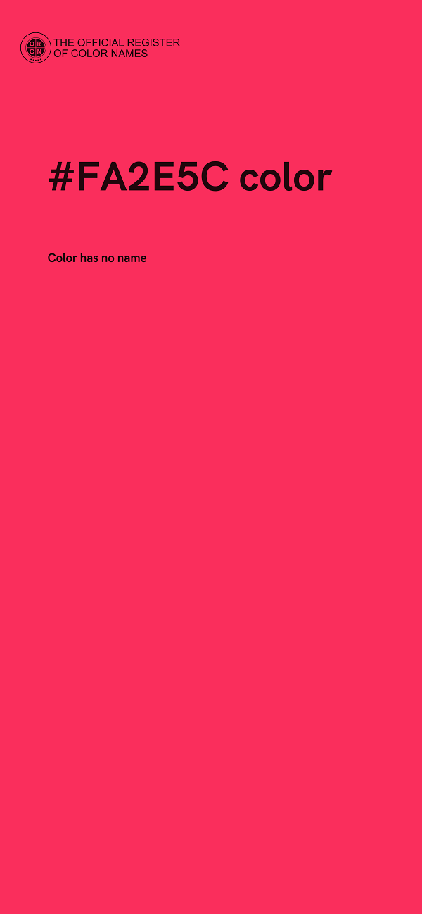 #FA2E5C color image