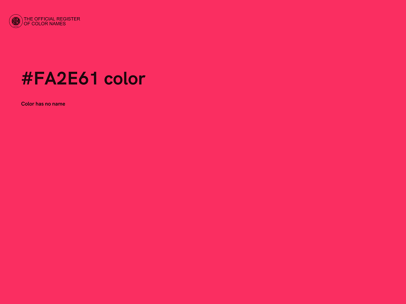 #FA2E61 color image