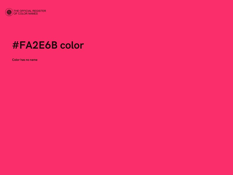 #FA2E6B color image