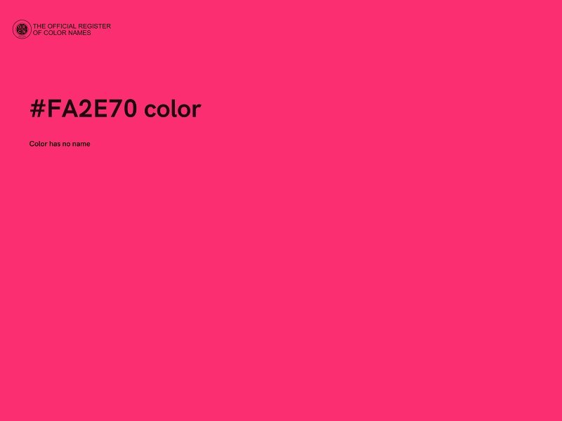 #FA2E70 color image