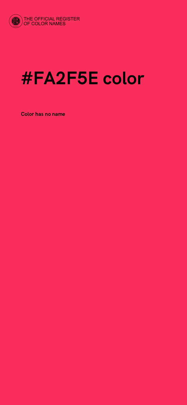 #FA2F5E color image