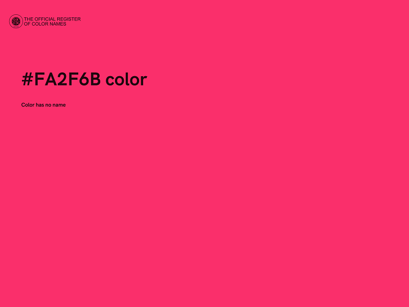 #FA2F6B color image