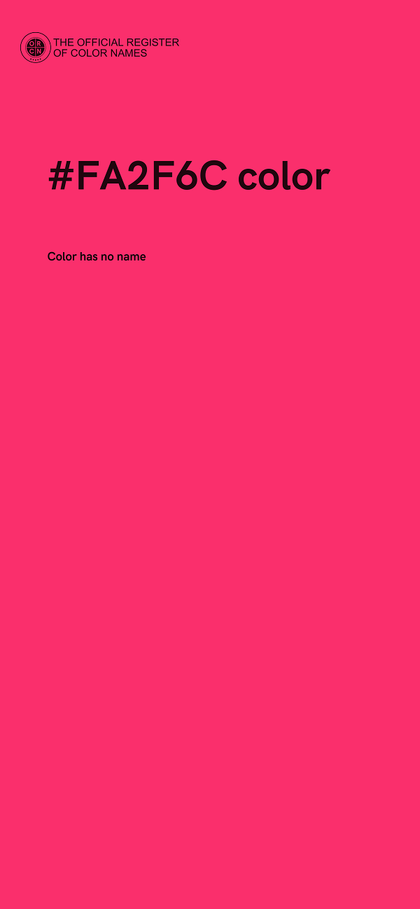 #FA2F6C color image