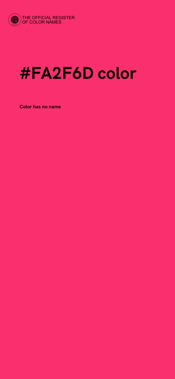 #FA2F6D color image